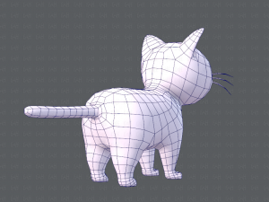 cat cartoon v01 3D Модель