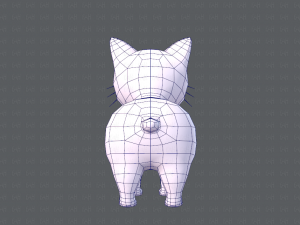 cat cartoon v01 3D Модель
