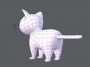 cat cartoon v01 3D Модель