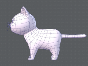 cat cartoon v01 3D Модель