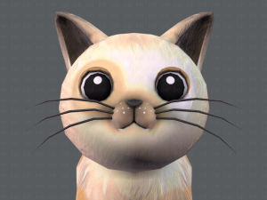 cat cartoon v01 3D Модель