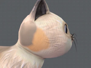 desenho animado de gato v01 Modelo 3D