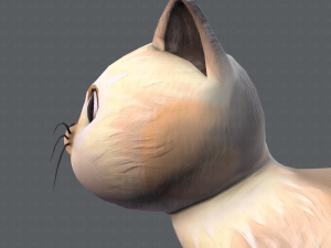 cat cartoon v01 3D Модель