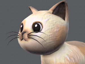 cat cartoon v01 3D Модель