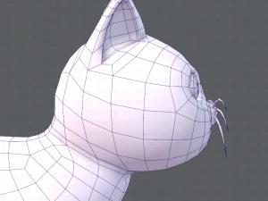 desenho animado de gato v01 Modelo 3D