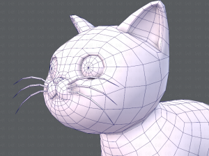 cat cartoon v01 3D Модель