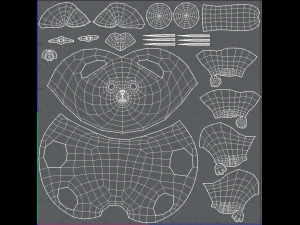 desenho animado de gato v01 Modelo 3D