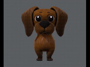 podstawowa kresk&oacute;wka psa Model 3D