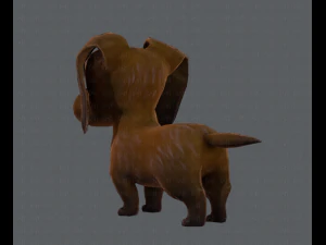 podstawowa kresk&oacute;wka psa Model 3D