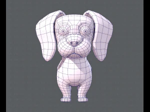 podstawowa kresk&oacute;wka psa Model 3D