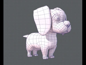 podstawowa kresk&oacute;wka psa Model 3D