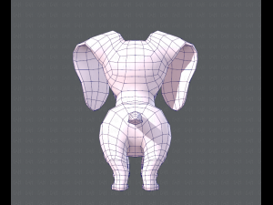 dog base cartoon 3D Modell