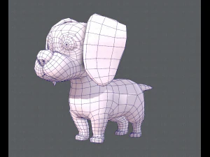 podstawowa kresk&oacute;wka psa Model 3D