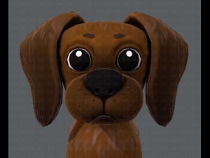 dog base cartoon 3D Modell