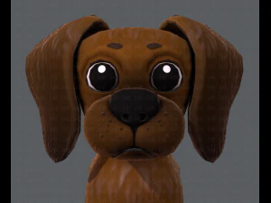 podstawowa kresk&oacute;wka psa Model 3D