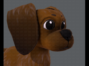 dog base cartoon 3D Modell