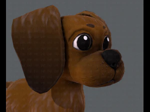 podstawowa kresk&oacute;wka psa Model 3D