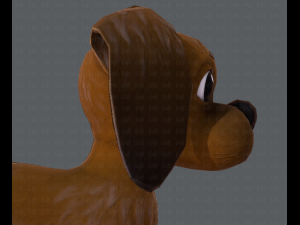 dog base cartoon 3D Modell
