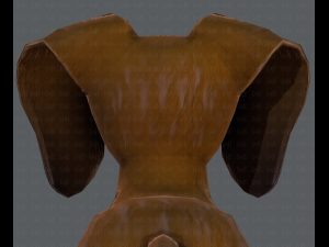 dog base cartoon 3D Modell