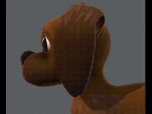 podstawowa kresk&oacute;wka psa Model 3D