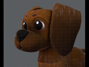 podstawowa kresk&oacute;wka psa Model 3D