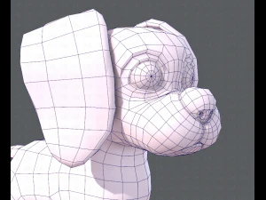 podstawowa kresk&oacute;wka psa Model 3D