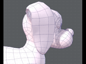 dog base cartoon 3D Modell