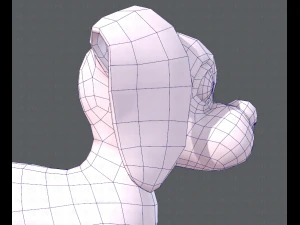 podstawowa kresk&oacute;wka psa Model 3D