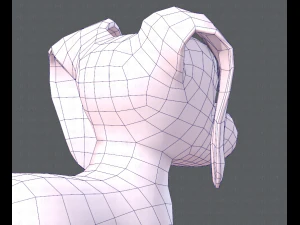 podstawowa kresk&oacute;wka psa Model 3D