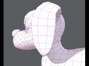 dog base cartoon 3D Modell