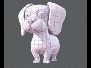 podstawowa kresk&oacute;wka psa Model 3D