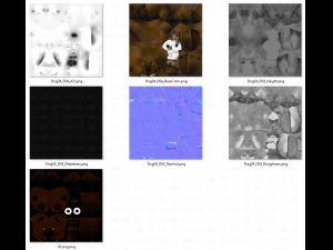 podstawowa kresk&oacute;wka psa Model 3D