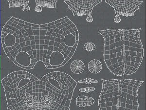 podstawowa kresk&oacute;wka psa Model 3D