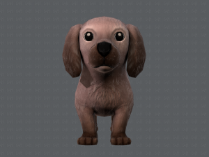 dog base cartoonv02 3D Модель