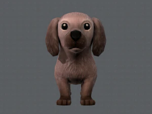 dog base cartoonv02 3D Model