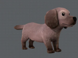 dog base cartoonv02 3D Model