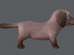 dog base cartoonv02 3D Модель