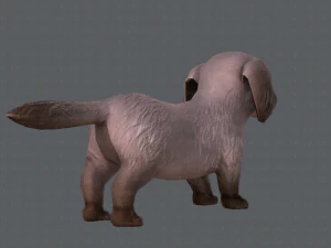 dog base cartoonv02 3D Model
