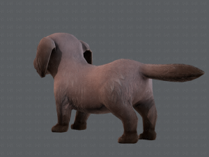 dog base cartoonv02 3D Модель