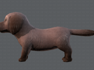 dog base cartoonv02 3D Модель