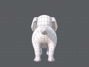 dog base cartoonv02 3D Модель