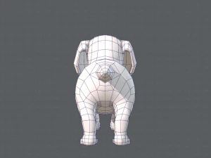 dog base cartoonv02 3D Model