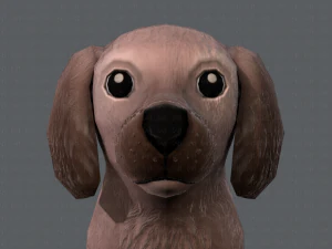 dog base cartoonv02 3D Model