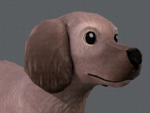 dog base cartoonv02 3D Model