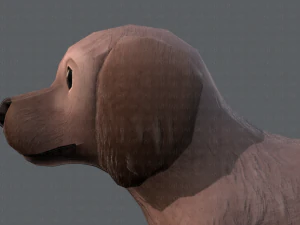 dog base cartoonv02 3D Model