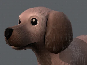 dog base cartoonv02 3D Model