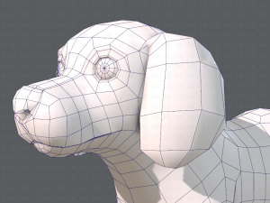 dog base cartoonv02 3D Модель