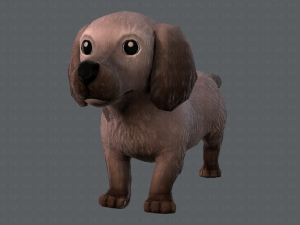 dog base cartoonv02 3D Модель