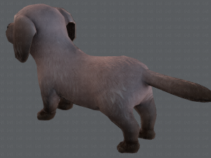 dog base cartoonv02 3D Модель
