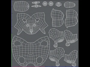 dog base cartoonv02 3D Model